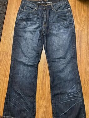 Guess Laredo Mens Dark Blue Denim Jeans 36 W  32 L